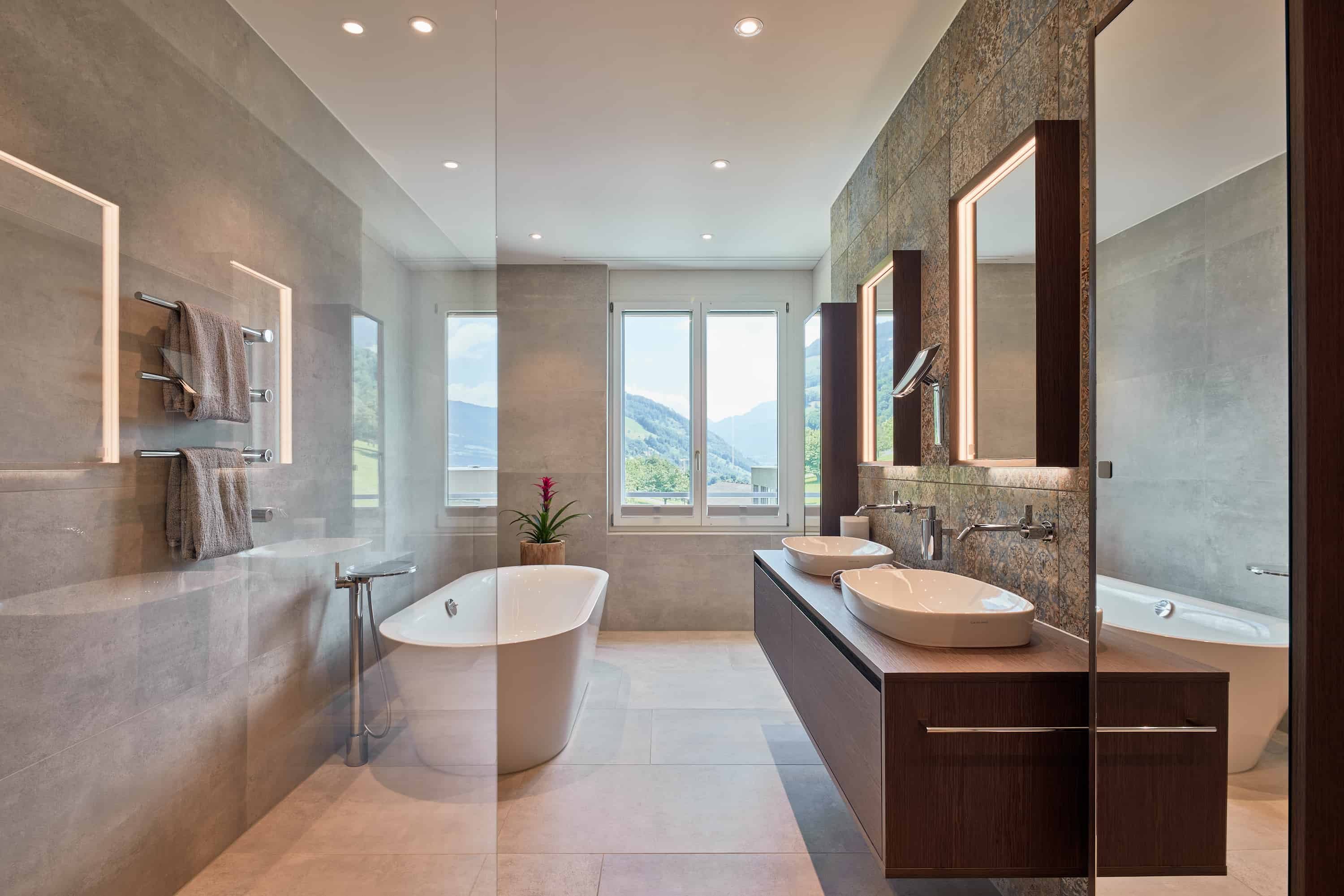 Badezimmer Attika